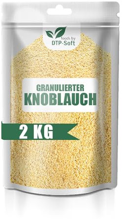 Premium Granulierter Knoblauch G1 | Knoblauch granuliert | 100% Natürlich | Ohne Zusätze | Ideal für Kochen, Backen und Marinieren | Hochwertige Gewürze (2kg)