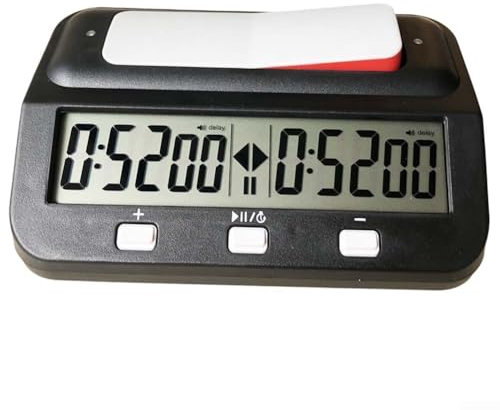 Multifunktional für Schach-Timer, verbessern Sie Ihr Schachspiel mit präzisem Timing (schwarz)