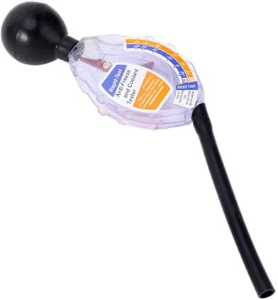 Sionhiuo Medidor de Densidad de anticongelante, probador de refrigerante anticongelante para Coche, Tipo de Esfera, Prueba rápida, densitómetro anticongelante, Accesorio de probador de refrigerante,