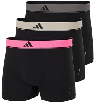 adidas Herren Trunk (3 Pack) - Active Micro Flex Eco - Boxershorts enganliegend - Bequeme Unterwäsche