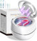 GuKKK Vasca Ultrasuoni 42000Hz Pulitore Gioielli Ultrasuoni,24W Ablatore Tartaro 180ML Lampada UV Lavatrice Ultrasuoni per Apparecchio Denti | Protesi Dentali | Retainer | Anelli | Collane (Bianco)