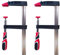 2x Schraubzwinge 120x500mm mit Gummigriff | Spannzwinge, Leimzwinge, Zwinge aus hochwertigem Material | 2 Stück