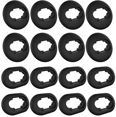 8 Pairs Ear Buds Replacement Tips Suitable for Samsung Galaxy Buds Live, Small & Large Silicone Replacement Tips SM-R180 Bluetooth Headset Silicone Cover (Black)