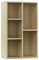 Genérico Wenjingqi 800165 Gestreiftes Sideboard, Sperrholz, Eiche, 50 x 25 x 80 cm, Braun