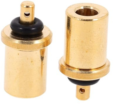 STOBOK 2pcs Brass Gas Tank Refill Adapter Propane Converter Coupler for Camping Stove Outdoor Hiking 0.45cm Aperture Rv Stove Accessories