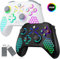 Gamrombo 2 Pack Wireless X-box Controller RGB Light for X-box Series X|S, X-box One & PC Windows 10/11, Hall Effect Joysticks, Dual Vibration, 2.4GHz Adapter, Turbo Macro Function, Need to Upgrade