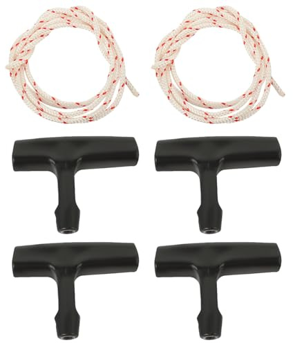 DIKACA 2 set Kit Corda Di Emergenza Per Apri Porta Garage Con Manico Corda Resistente In Plastica Per Scale Da Soffitta Tirante Di Sicurezza Per Rilascio Rapido