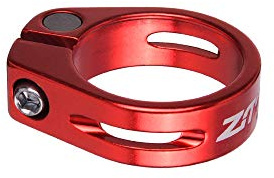 Sattelklemme Fahrradteile MTB Rennrad 31,8/34,9 mm Fahrrad Sattelstütze Klemme Rohr Clip Aluminiumlegierung(RED 34 9MM)