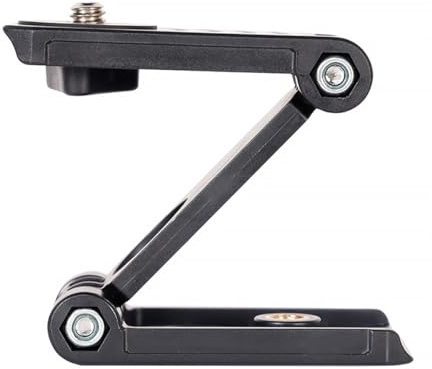 STOBAZA Faltbare Kamerastativhalterung aus Kunststoff mit Z Form Kompatibel für Gopro Sportkameras und Mobiltelefone für Slide Rail und Stabilisator