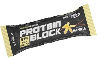 Best Body Nutrition Barre Nutritive Hardcore Protéine Block 15x90g barre Vanille