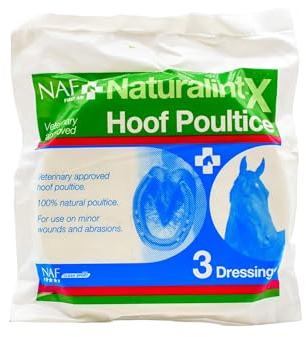 NAF NaturalintX Hoof Poultice – Single Use Dressing for Horses – Supports Abscess Recovery, Inflammation & Hoof Injury Care – Can Be Used Wet or Dry