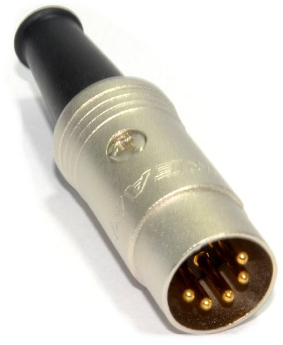 kenable REAN 5 Pin Din Male Soldering End Terminal with Strain Relief