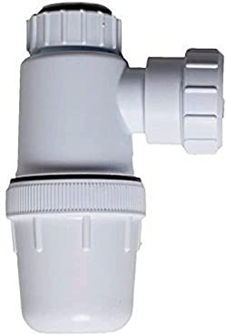 Merriway BH02919 Waste Compression Bottle Trap, 32 x 76mm, White
