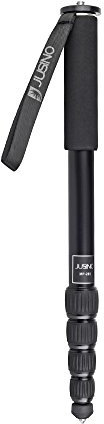 JUSINO Leichtes Aluminium Monopod mit 5 Segmenten bis 162cm Höhe 6kg Belastbarkeit MP-285