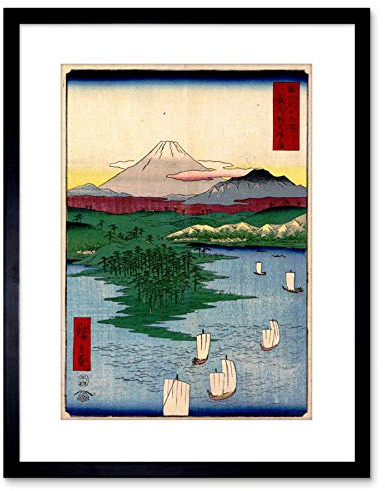 Wee Blue Coo PAINTING JAPANESE WOODBLOCK NOGE YOKOHAMA FRAMED PRINT F97X4822