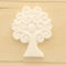 12 PZ Gesso Gessetto Albero della vita cuore 6 cm DECORAZIONE BOMBONIERA