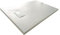 Piatto Doccia H.2,6 cm In Vetro-resina SMC Effetto Pietra Stone Ardesia Piletta Doccia Inclusa (90x140 h 2.6cm, Bianco)