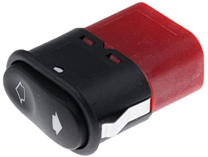 Almencla Interruptor De Elevalunas Eléctrico Táctil Negro, 1 Unidad, Montaje En Superficie, 2 Vías, Pulsador, Compatible Con: Ford Transit MK6 Mondeo MK2 Escort
