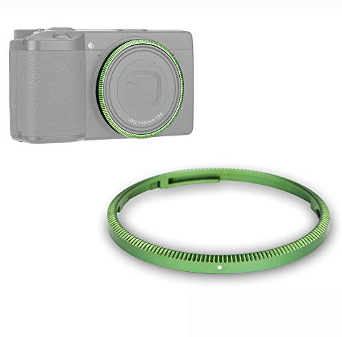 Metall Objektivring für Ricoh GR III GR3 GR III HDF Kamera ersetzt Ricoh Originalring oder Zubehör GN-1 Ring (grün)