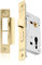 XFORT® Polished Brass Euro Profile Sashlock 65mm, Euro Sash Lock for Internal and External Doors, Door Latch Mechanism and Euro Cylinder Key Locking Security, CE Approved and Fire Rated Protection
