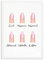 ZMFBHFBH Nail Shapes Beauty Salon Decor Fashion Posters and Prints Makeup Gifts Nail Type Guide Art Canvas Painting Pictures 20x25cm(7.8x9.8 inch) No Frame
