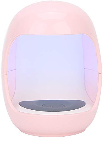 ANGGREK Mini USB UV LED Nail Dryer, Gel Nail Polish Dryer Lamp, Multiple Timer Quick-Drying Portable Nail Curing Machine with Automatic Sensor for Single Finger Use(Pink)