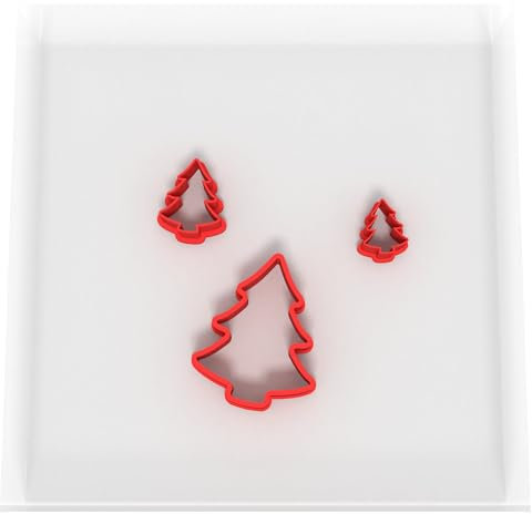 Mini/Tiny Christmas Tree Set of 3 Value Fondant Cutter 1.5CM + 2CM + 3CM