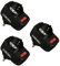 Electraline 92397 Confezione da 3 Adattatori Multipresa Tripla con Interruttore, Spina Rotante 16A, Nero