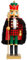Joliyoou 14 Inch Christmas Nutcracker Figures, Wooden Nutcracker King with Scepter Ornaments, Large Xmas Nutcracker Tabletop Centerpieces Festival Shelves Decorations