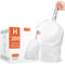 Code H (200 Count) 8-9 Gallon Heavy Duty Drawstring Plastic Trash Bags Compatible with simplehuman Code H | 1.2 Mil | White | 30-35 Liter