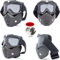 Kompatibel mit Xlite-Visier für Jethelm, Integralhelm, Modular, Cross für Motorrad, Scooter, Motocross, Ski, Paintball, mit getönter Brille, trennbar, vom schwarzen Kinnschutz