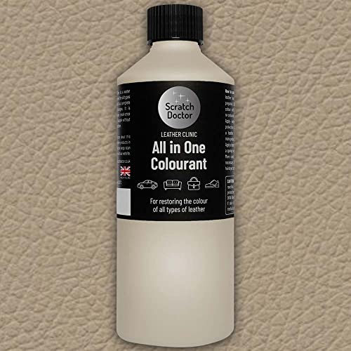 Scratch Doctor All in One Leather Colourant for BMW Self Seal Leather Dye Repair Paint for BMW Leather Car Seats & Interior (Dakota Cream Beige)