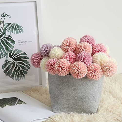 iyoimono 9 Stück Pusteblume Deko Trockenblumen Künstliche Blume Kunstblumen Frühling Home Simulation Löwenzahn Blumensträuße Gefälschte Blumen Deko Seidenblumen Hochwertig Brautstrauß(29 * 7CM)