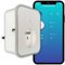 PRISKA - Enchufe inteligente USB Konyks Wi-Fi + BT 16A con 2 enchufes USB A + medidor de consumo