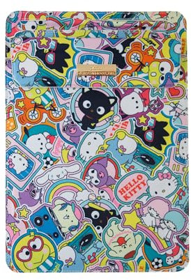 Sonix Sanrio - Custodia pieghevole in tela e supporto compatibile con iPad e tablet (Hello Kitty and Friends Sticker Party)