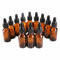 12 x 20ml Amber Brown Glass Bottles with Dropper Pipettes by Pasha81 Ltd