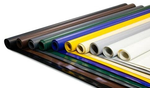 LKW PVC Plane 700g/m² PVC Material – extra stark – mit Ösen und ohne Ösen – Premium Abdeckplane (Anthrazit, 2,5m x 4m, ohne Ösen)