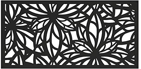 Barrette Outdoor Living 73055262 Panneau décoratif Freesia Noir de 0,6 x 1,2