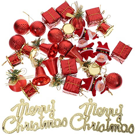 AOKWAWALIY 1 Box Weihnachtskugel Set Bruchsicher Weihnachten Trree Ornamente Hängende Baumkugel Hängende Kugel Dekoration Xmas Ball Ornamente Kugel Weihnachtsschmuck Lob Weihnachtsbaum Kunststoff