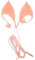 Gatuida Cuffie Con Controllo a Filo Auricolare Elfo Cablato Cose Strane Cuffie Kawaii Auricolare Con Filo in Silicone Auricolare Da Gioco Cablato Cuffia In-ear Halloween Decorare Tpe