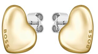 BOSS Jewelry Steckerohrringe aus Gelbgold für Damen Kollektion HONEY in Herzform - 1580564