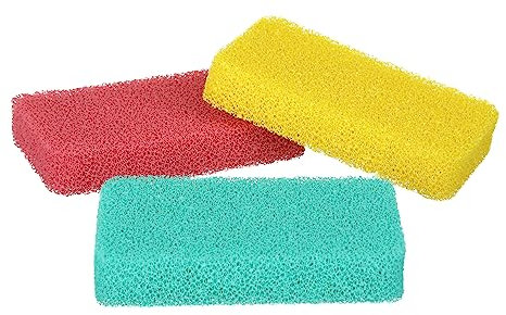 Set 3 spugne antigraffio colorate in silicone multicolore Pulizia di casa