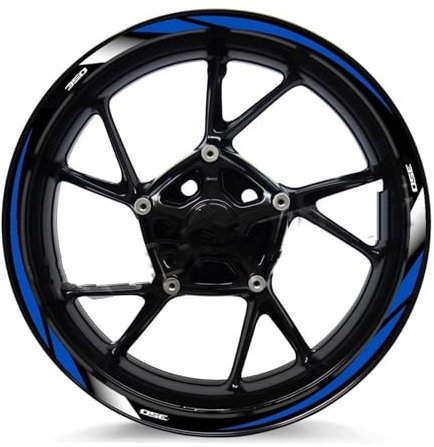 NOHEEU Radaufkleber Motorradzubehör Reflektierende Felgenrandstreifen Reflektierende Radaufkleber Für ADV 350 Adv350 2021–2023(Style 5)