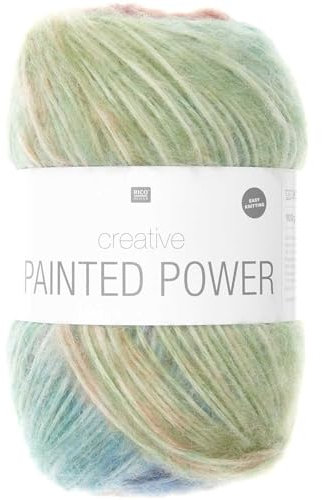 Rico Design Creative Painted Power Farbverlaufswolle Wollknäuel – 100 g Häkelwolle Strickgarn