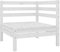 KATERYY Garten-Ecksofa Weiß Massivholz Kiefer,Eckbank aus Kiefernholz Modularer Freisitz für entspannte Stunden im Garten