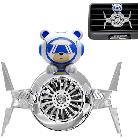 Hélice désodorisant pour voiture, hélice de ventilateur, accessoire de voiture, parfum d'ours, parfums naturels, clip de sortie de climatisation de voiture, décoratif