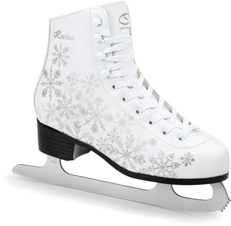 MADIVO SMJ Revina Damen Schlittschuhe Eiskunstlauf Eislaufschuhe Klassische Eislauf Weiß | Größen: 36, 37, 38, 39, 40, 41, 42 (42)
