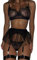 Erotische UnterwäSche Damen Dessous Damen Sexy Reizwäsche Set 3-Teiliges Unterwäsche Langarm-Crop-Tops Fischernetz Lingerie Festival Rave-Outfits Mit BH und Höschen-Sets Unterwäsche Rabatt