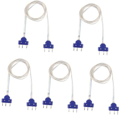 Kisangel 5st Degenhandlinie Fechten Degen Elektrozaunkabel Fechtbrustschutz Stecker Handdraht Für Zäune Maske Zaunfolie Fechtausrüstung Degenkörperdraht Fechthelm Rostfreier Stahl Blue