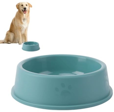 Bekecidi Dog Bowl Food Water Bowl, Plastic Cat Bowl Cute Dog Water Bowl BPA-free, Multipurpose Non-Slip Steady Pet Feeding Bowl for Dogs (Green)
